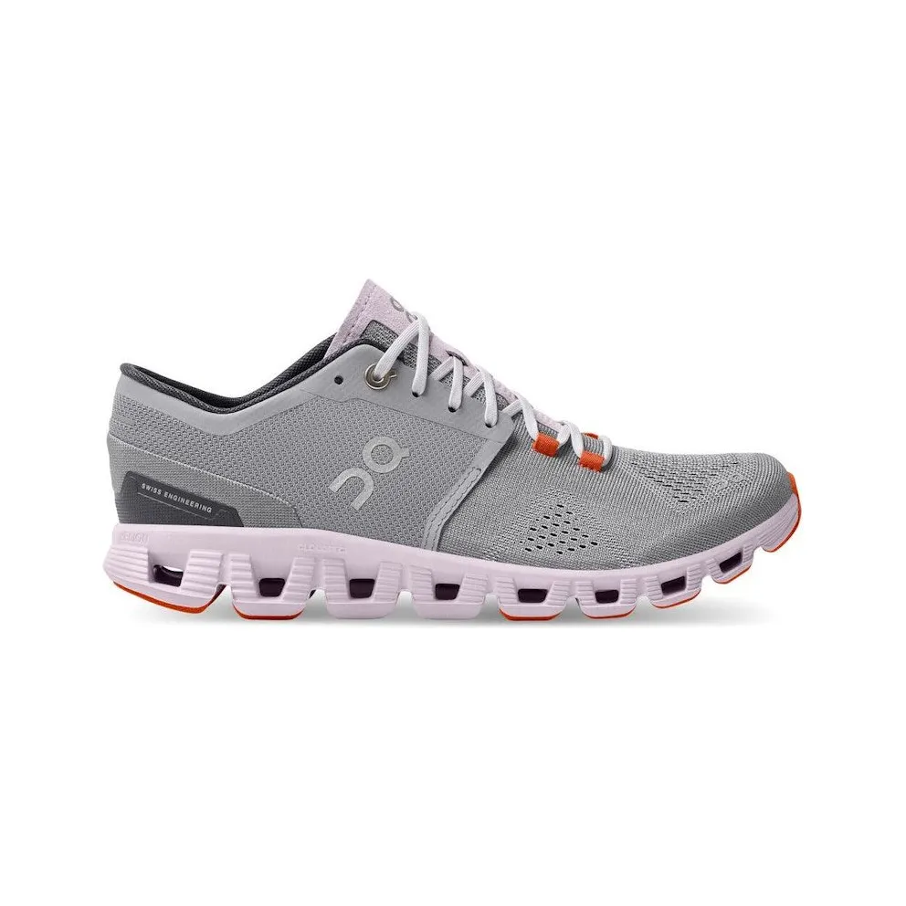 On Running Cloud X Alloy Grey Lily Pink (40.99041)