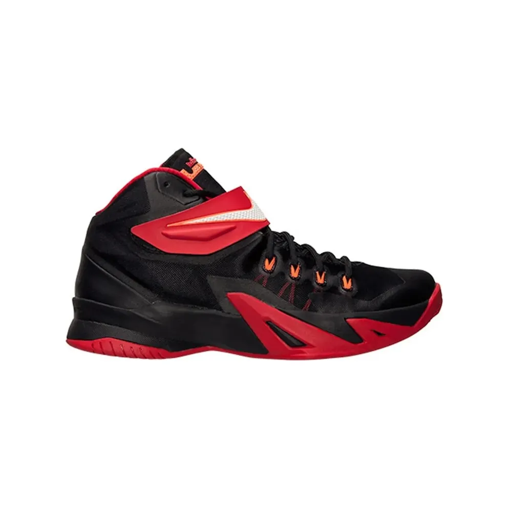 LeBron Soldier 8 Black/University Red-Hyper Crimson-White (653641-016)