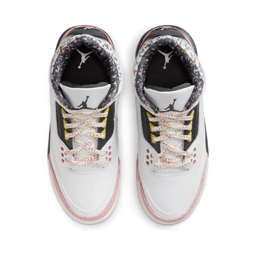 Air Jordan 3 GS “White/Red Stardust” (441140-100)