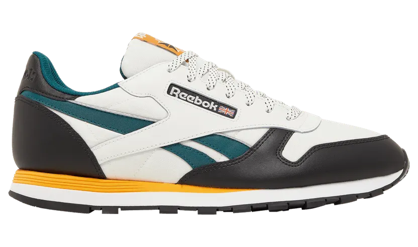 Reebok CL LTHR Chalk / Core Black / Semi Solar Gold