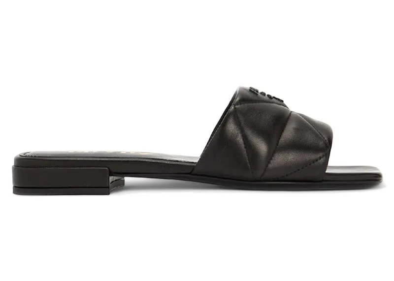 Prada Quilted Nappa Leather Slides Black (1XX583_038_F0002_B010)