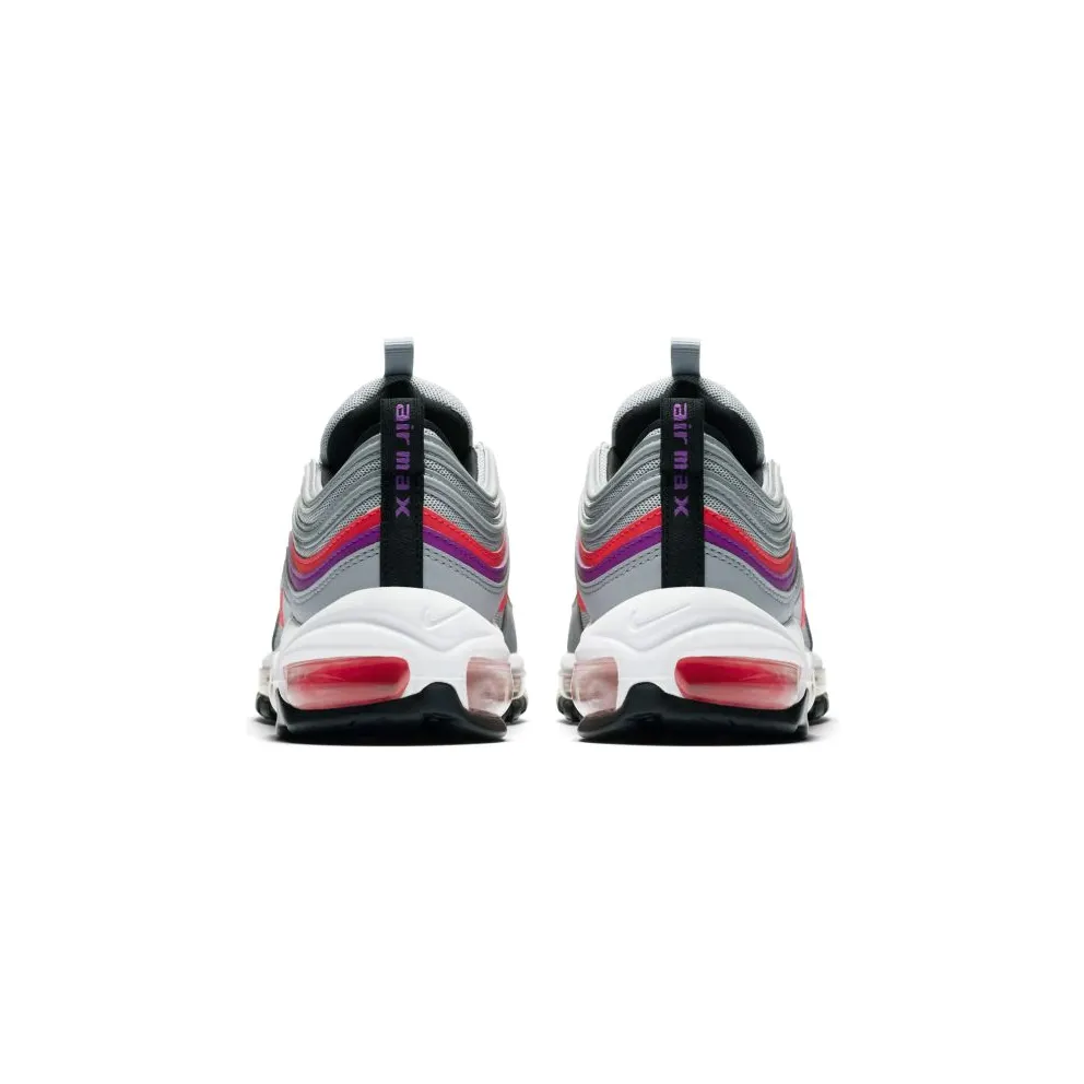 Nike Air Max 97 Wolf Grey Solar Red Vivid Purple (W) Wolf Grey/Solar Red-Vivid Purple (921733-009)