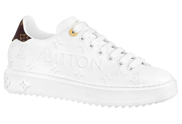 Louis Vuitton Time Out Debossed LV Monogram Leather White (1AAP6H)