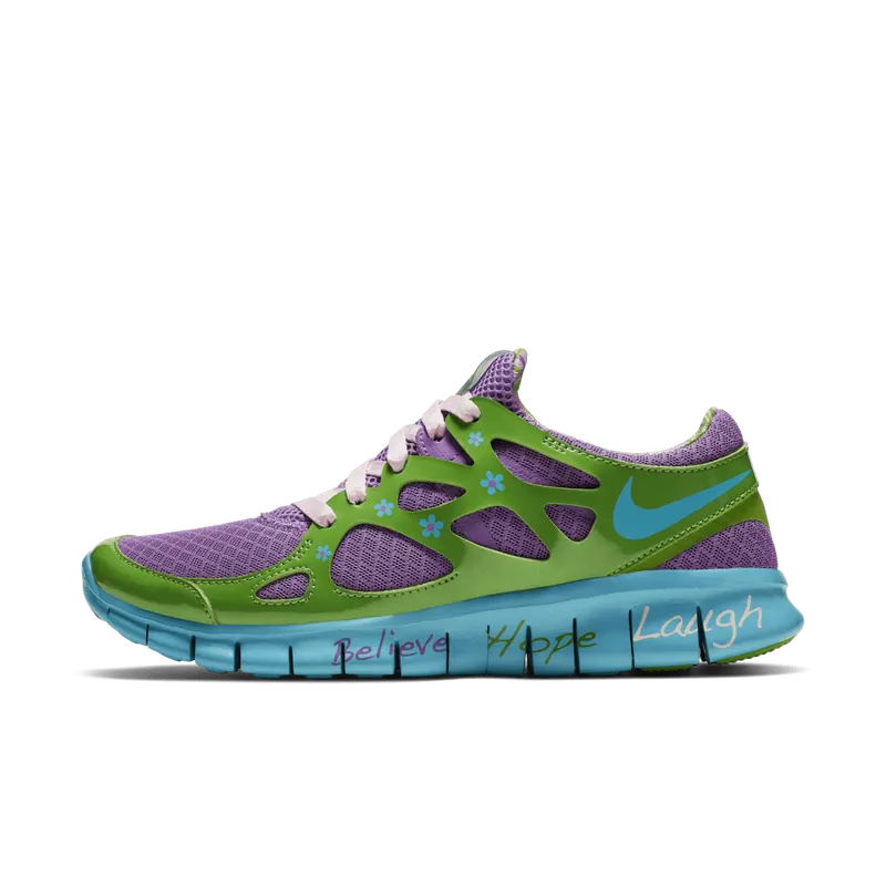 Nike Free Run+ 2 Doernbecher Mackenzie Short 2019 (W) Violet Pop/Turquoise Blue-Green Apple-Prism Pink (437527-543)