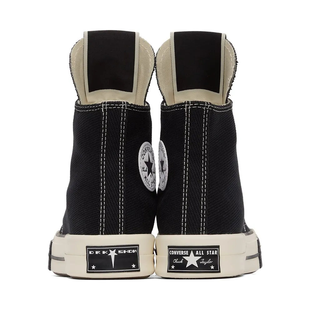 Rick Owens Drkshdw Black Converse Edition DRKSTAR Hi (DC01BX686 CTDR1)