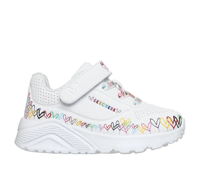 Skechers JGoldcrown: UNO Lite – Heart Craze Sneaker White