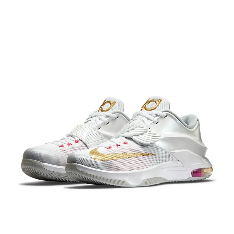 Nike KD 7 Aunt Pearl White/Metallic Gold-Pink Pow-Pure Platinum (706858-176)