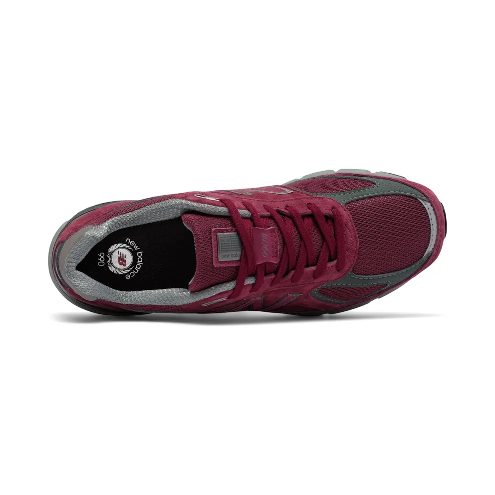 New Balance 990v4 Burgundy Burgundy/Grey (M990BU4)