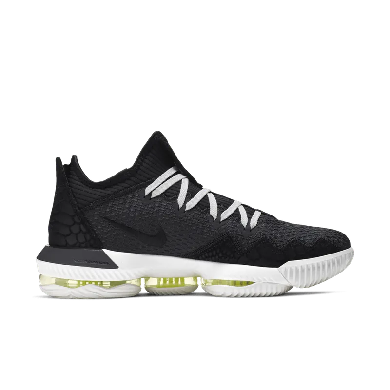 Nike LeBron 16 Low Black Volt Glow Black/Black-Summit White-Volt Glow (CI2668-004)