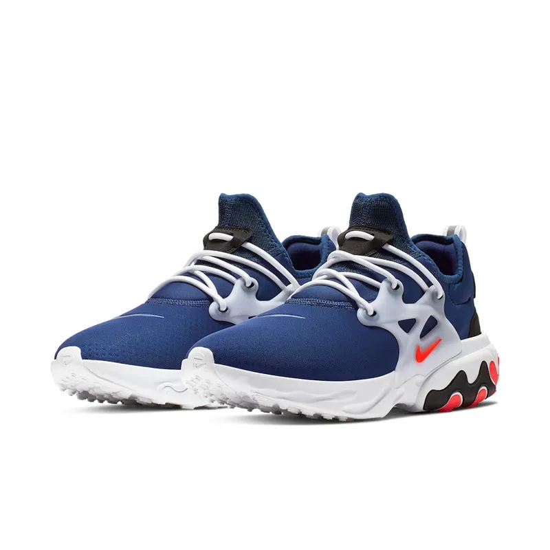 Nike React Presto Rabid Panda Blue Void/Habanero Red-Team Red-Black-White (AV2605-400)
