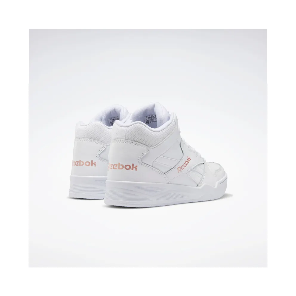 Reebok Royal BB4500 Hi 2 Shoes White / Blush Metal / White