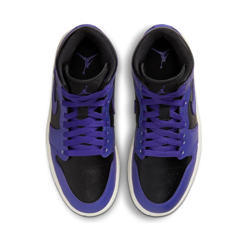 Jordan 1 MID “Black/Purple” (BQ6472-051)