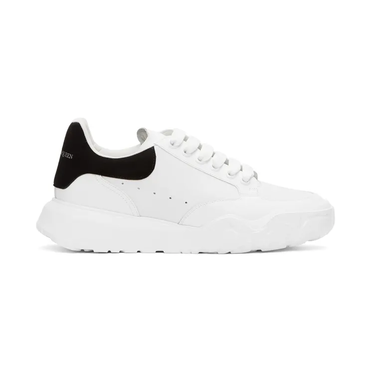 Alexander McQueen White & Blue Low Sneakers (634619WHZ96)