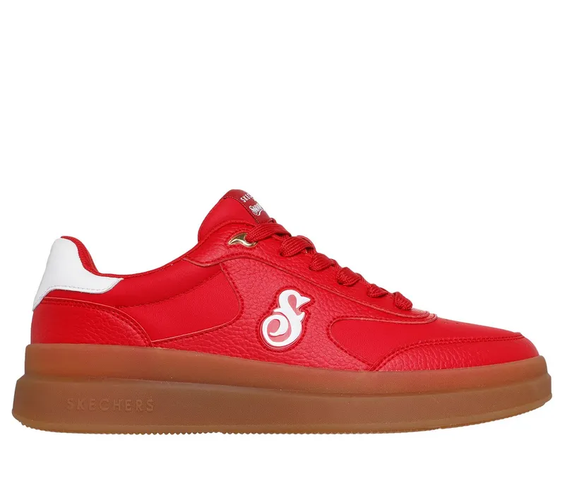 Skechers Snoop Dogg: Courtside “Cali Dudez Sneaker Red / White” (251200RDW)