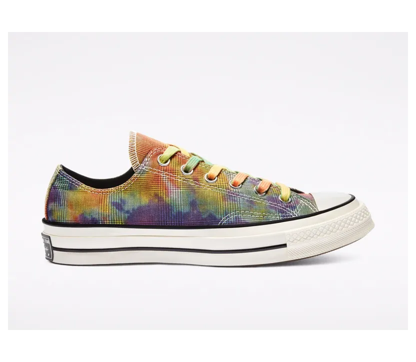 Converse Chuck 70 Low ‘Glen Plaid Tie Dye’ Beige/Multi/Black (168879C)