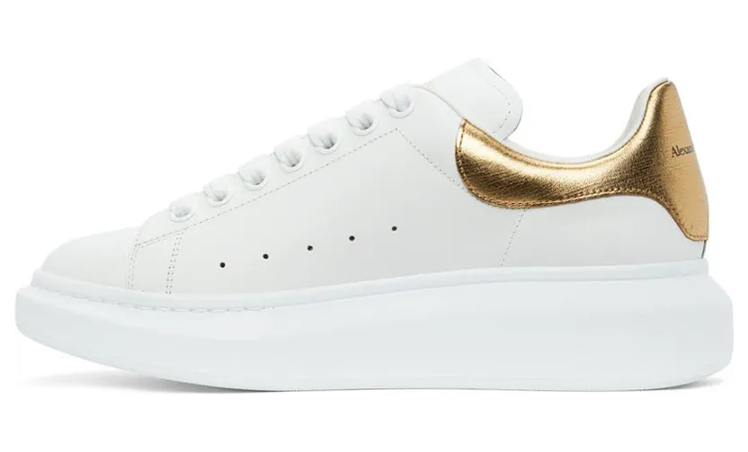 Alexander McQueen White & Gold Oversized 9075 (553680WHNBG) (3)