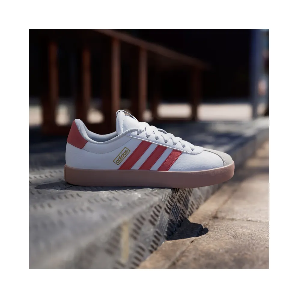 Adidas VL Court 3.0 Cloud White / Preloved Scarlet / Gold Metallic (JP5346)