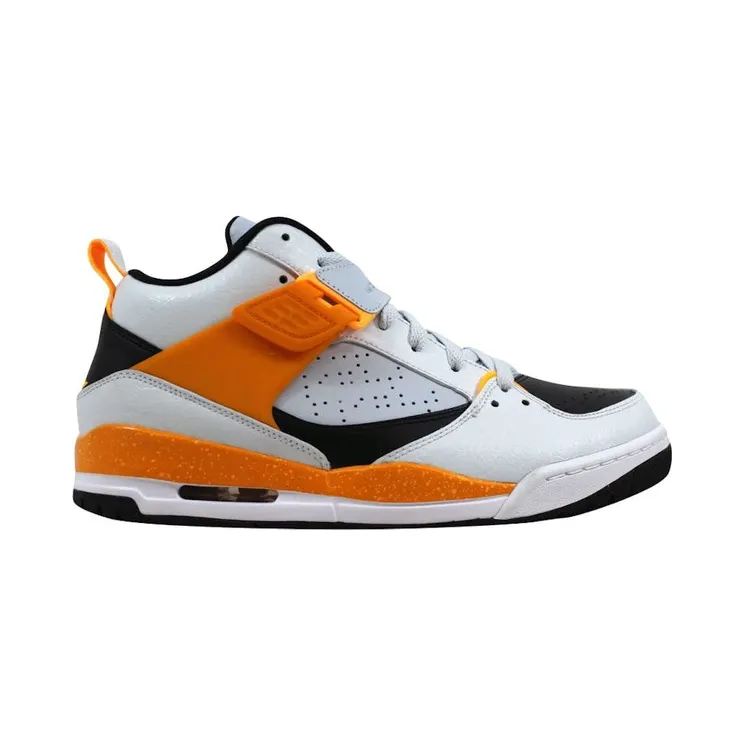 Jordan Flight 45 Pure Platinum Atomic Mango White Kumquat (644846-016)