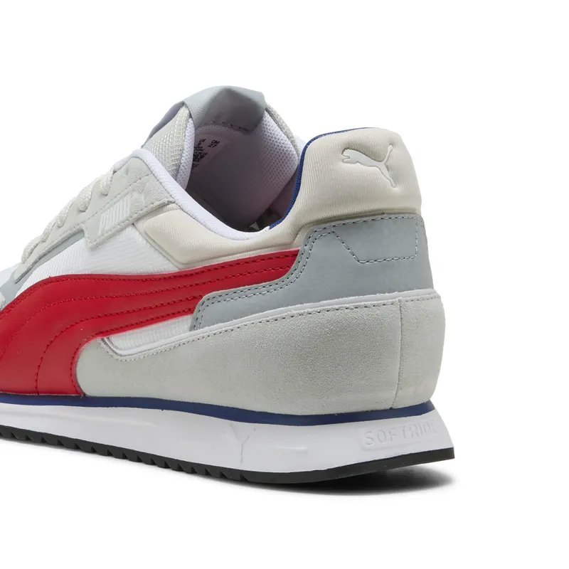 Puma SOFTRIDE ST Miler “Cool Light Gray / For All Time Red / Puma White” (402635_01)