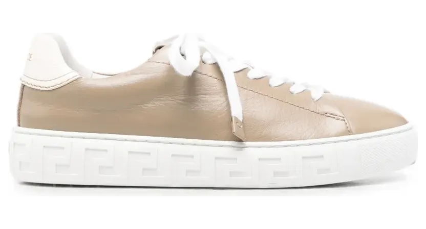 Versace Sneakers aus Leder – Nude (10246531A18384)