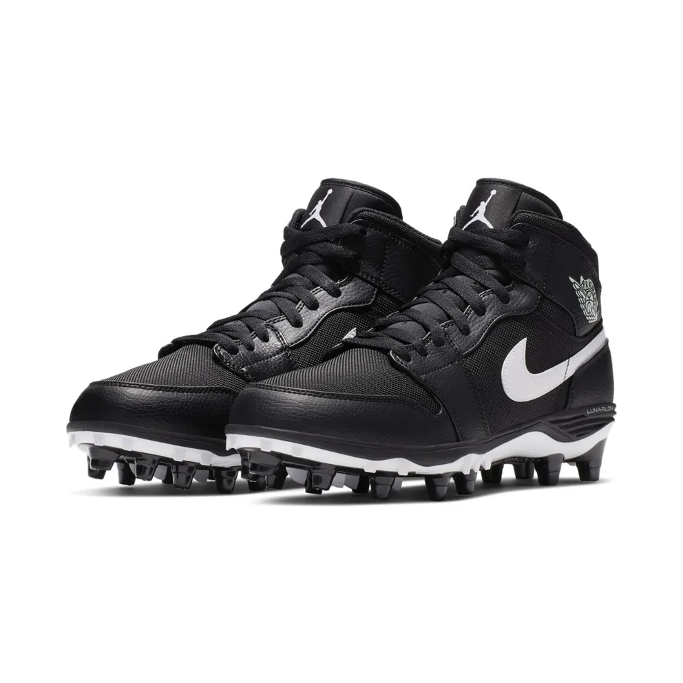 Jordan 1 TD Mid Black White Black/White-White (AR5604-001)