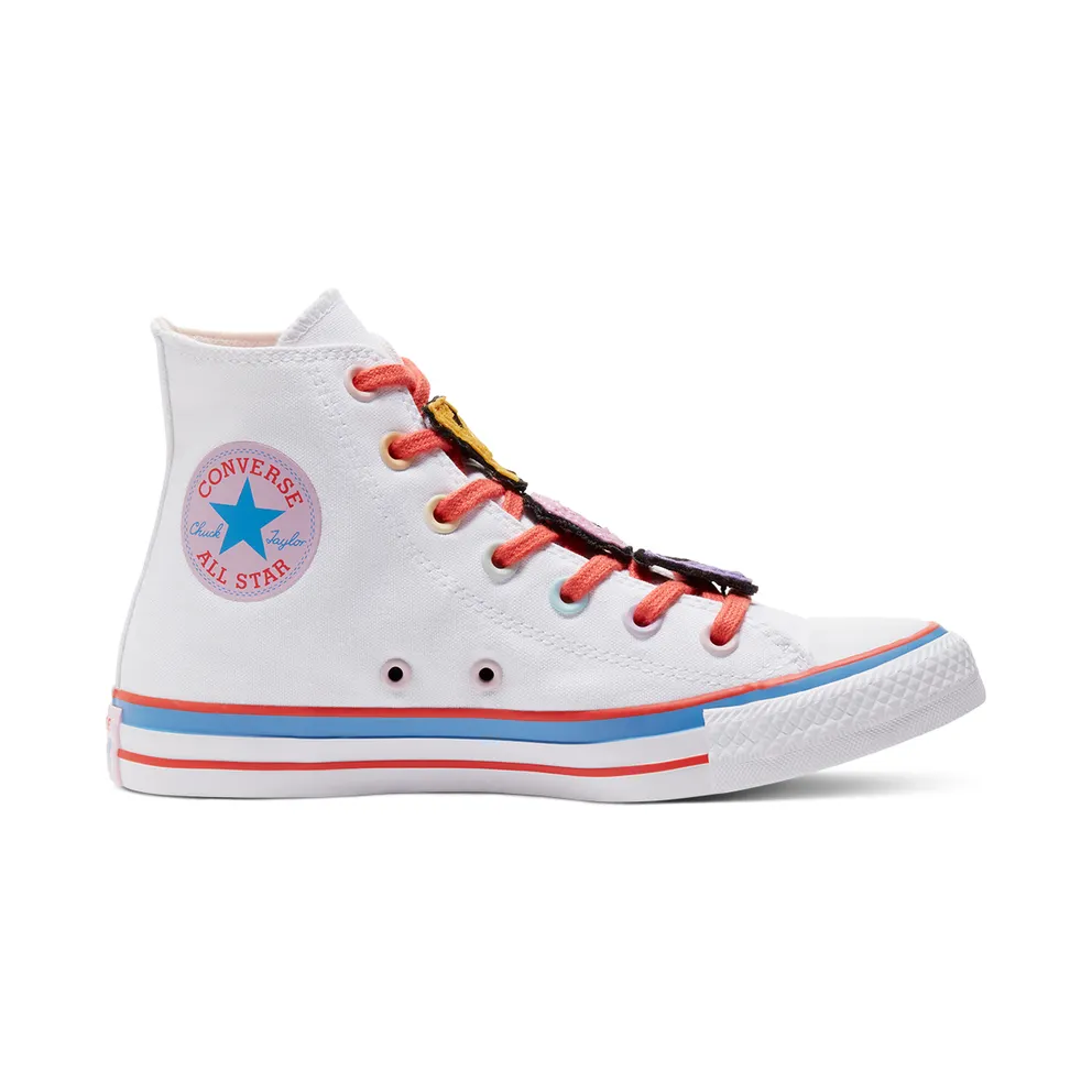 Converse Chuck Taylor All-Star Hi Millie Bobby Brown (W) White/Mandarin Red-Marina (567299C)