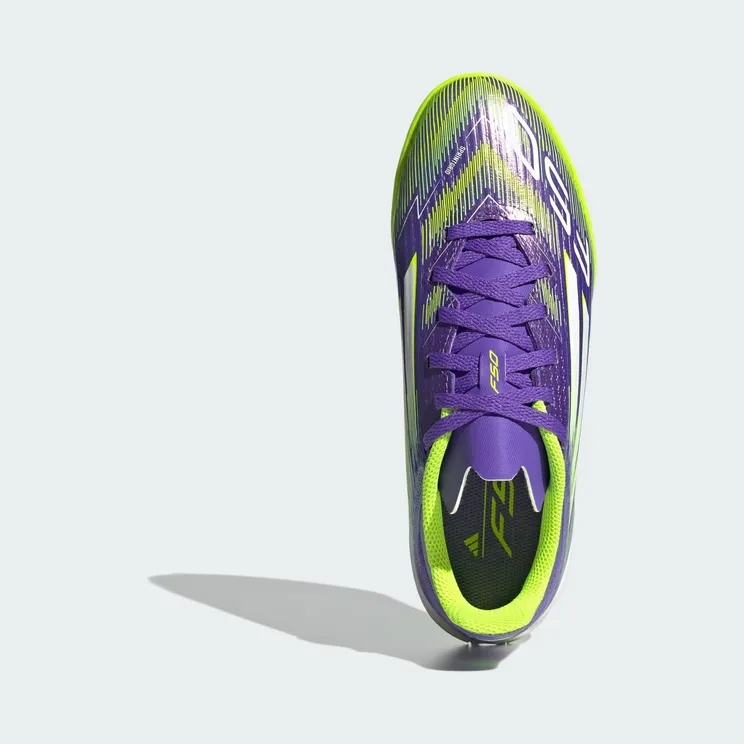 adidas F50 League Indoor Boots Kids “Purple Rush / Cloud White / Lucid Lemon” (JH7750)
