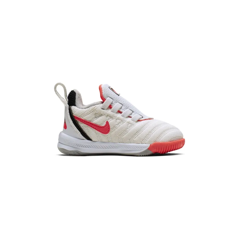 Nike LeBron 16 Whte Hot Lava (TD) White/Hot Lava-Flat Silver (CK3950-100)