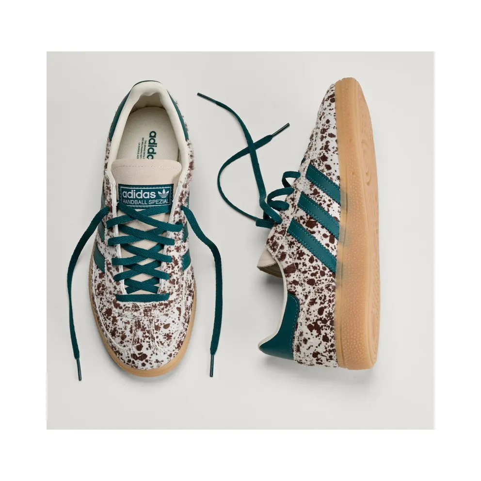 Adidas HANDBALL SPEZIAL Shoes Off White / Rich Green / Dark Brown (KI2181)