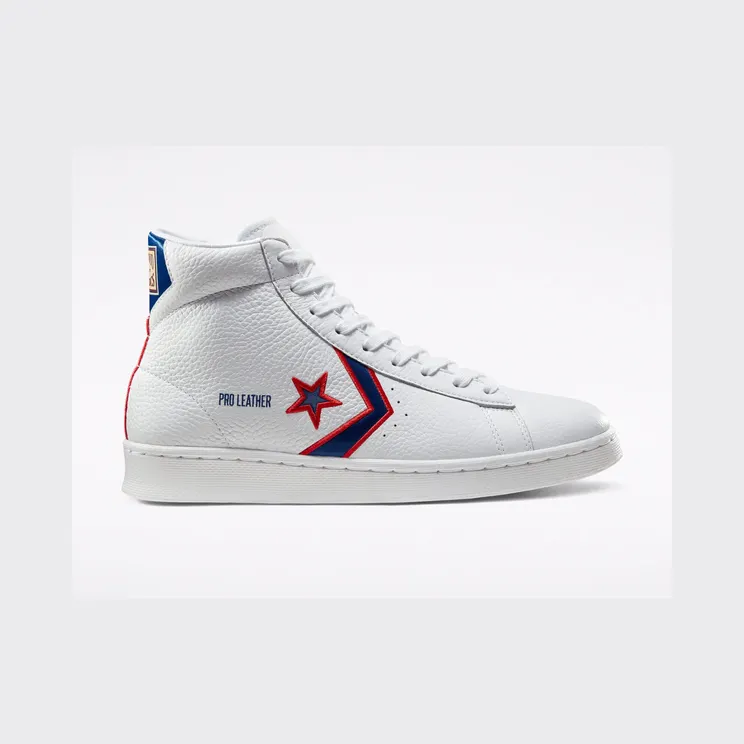 Converse Pro Leather ‘Pistons’ White/Rush Blue (167058C)