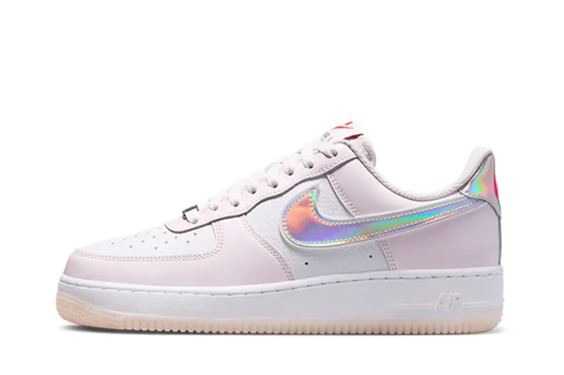 Nike Air Force 1 Low – “White / Pearl Pink / Flash Crimson / Metallic Silver” (IW7589-100)