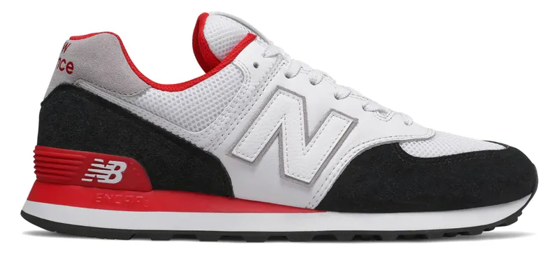 New Balance 574 White Red Black White/Red-Black (ML574NSB)
