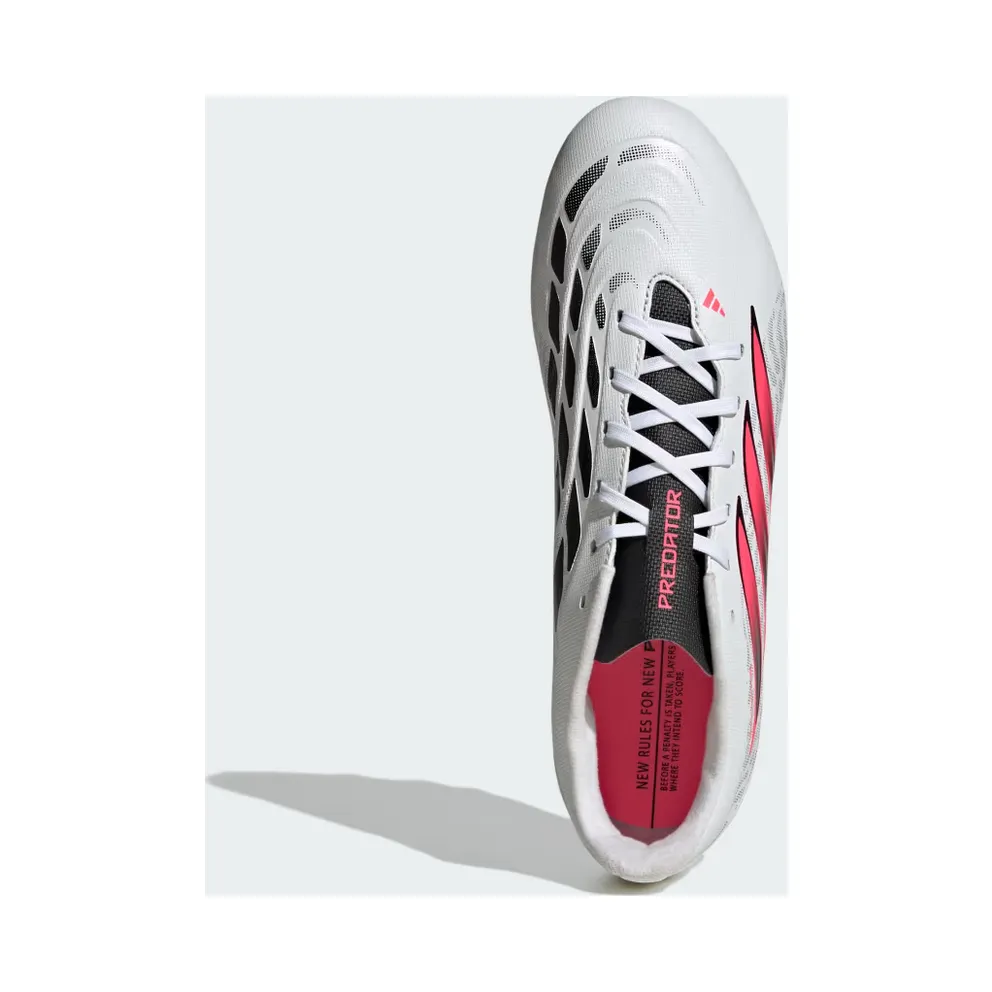 Adidas Predator Club FG/MG Soccer Cleats “Cloud White / Solar Turbo / Core Black” (IH2111)
