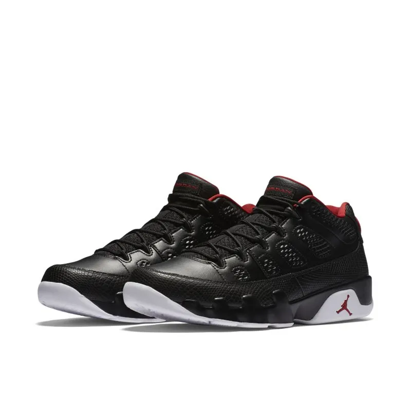 Jordan 9 Retro Low Snakeskin Black/Gym Red-White (832822-001)