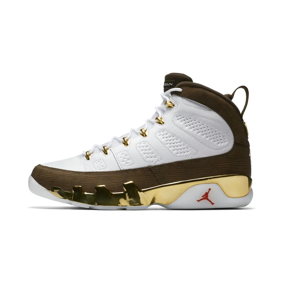 Jordan 9 Retro MOP Melo White/Baroque Brown-Team Orange (302370-122)