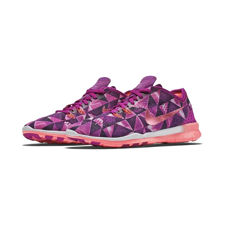 Nike Free 5.0 TR FIT 5 PRT Fuchsia Flash/Hot Lava-Fuchsia Glow-White (W)