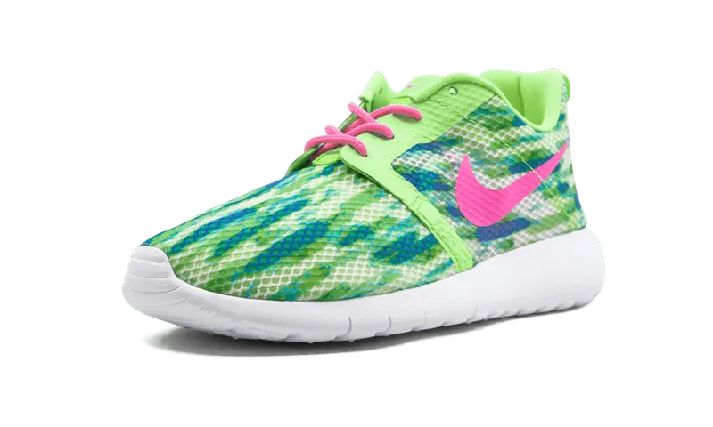 Nike Rosherun Flight Weight GS “WHITE/PINK POW-MENTA-FLSH LIME” (705486-101)