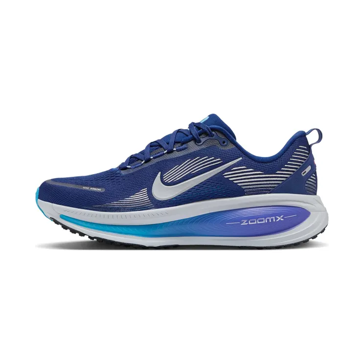 Nike Vomero 18 “Blue Void / Blue Lightning / Bright Crimson / Metallic Silver” (HM6803-401)