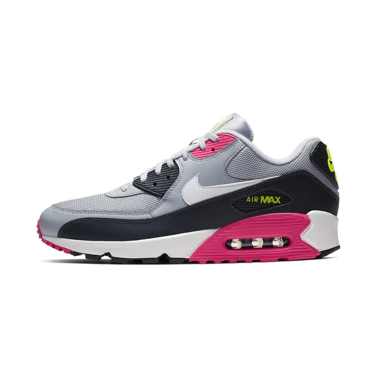 Nike Air Max 90 “Wolf Grey / Rush Pink / Volt / White” (AJ1285-020)