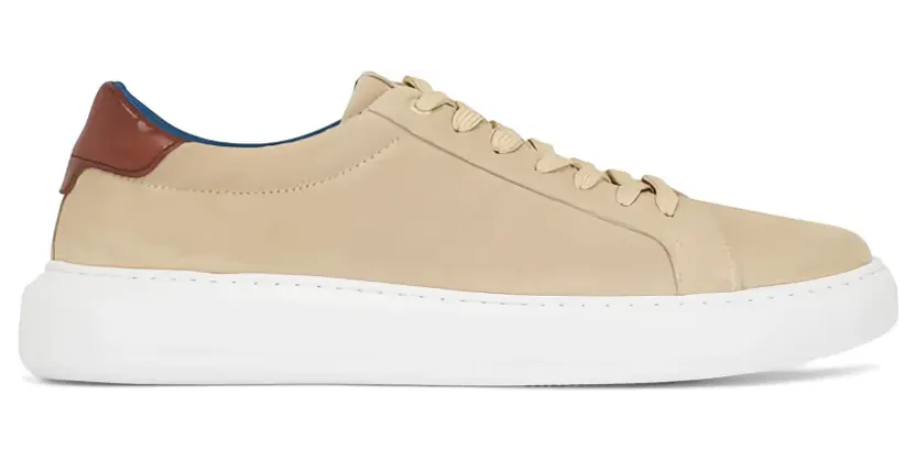 G. Brown Shoes G. Brown G. Brown Puff aus Wildleder mit Kontrastferse Nude (PUFF583)