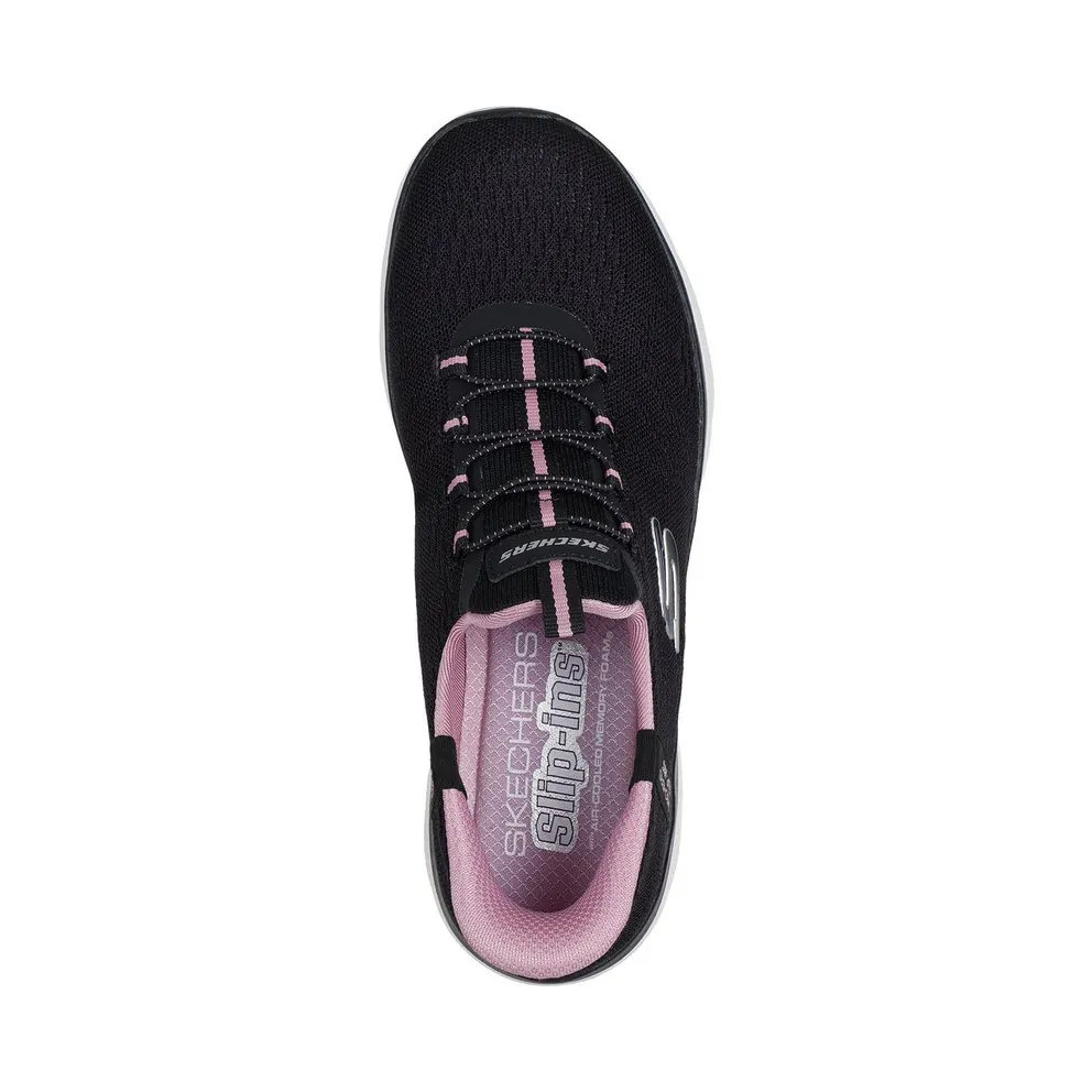 Skechers Slip-ins: Summits – Dream Chaser Sneaker Black/Mauve