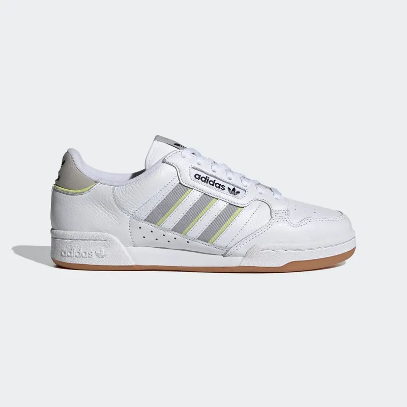 adidas Continental 80 Stripes Cloud White / Grey Two / Semi Frozen Yellow (FX5098)