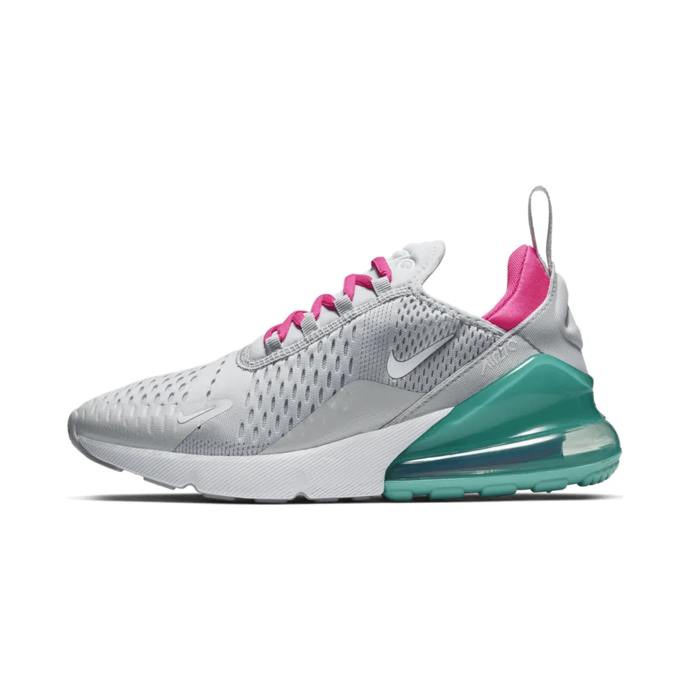 Nike Air Max 270 South Beach (W) Pure Platinum/Pink Blast-Aurora-White (AH6789-065)