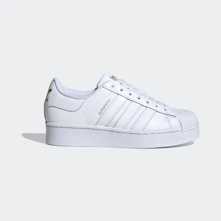 adidas Superstar Bold Cloud White / Cloud White / Gold Metallic (FV3334)