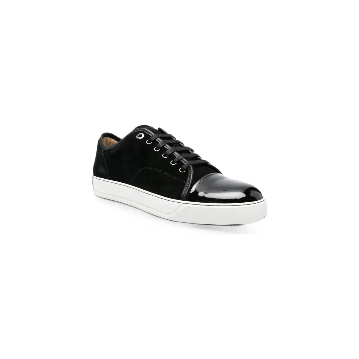 Lanvin DBB1 Patent-toe Suede “Black” (FM-SKDBB1 VBAL-P15- 10) (2)