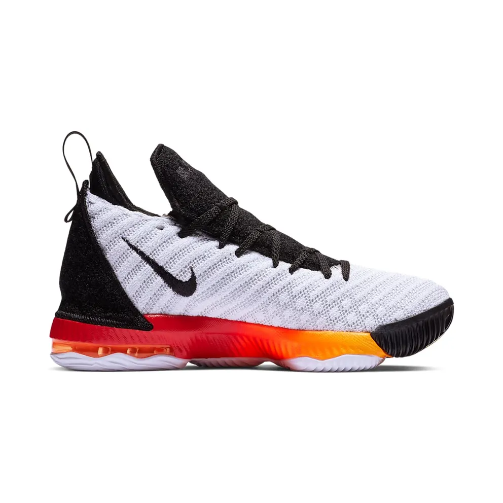 Nike LeBron 16 Strive (GS) White/Laser Orange-Total Orange-Black (AQ2465-188)