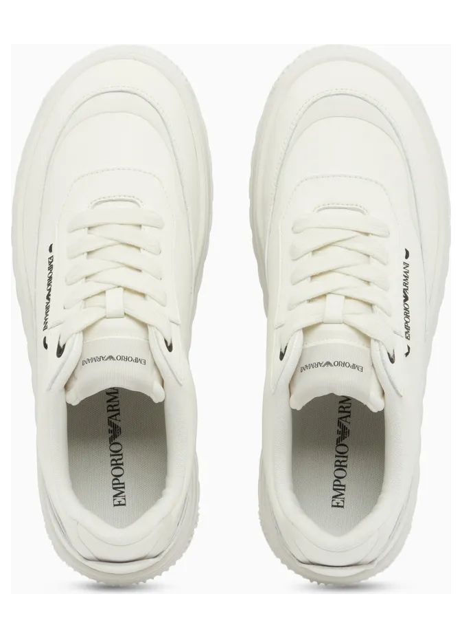 Armani Lace-Up Sneakers With A Textured Rubber Sole (EM006510-AF27353-U0003) (3)