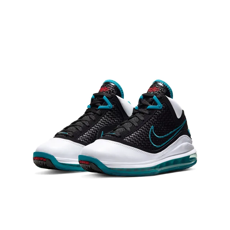 Nike LeBron 7 NFW Red Carpet 2019 (GS) White/Black-Glass Blue-Challenge Red (CT3794-100)