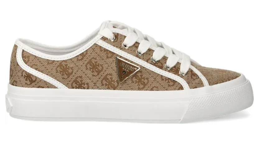 GUESS USA Sneakers met logoprint – Beige (FLGJEAFAL12)