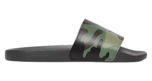 Burberry Embossed Logo Slides Mangrove Green (80427121)